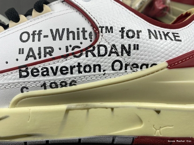 Off-White White Retro Jordan DJ4375-106 Red SP Low 2 0723